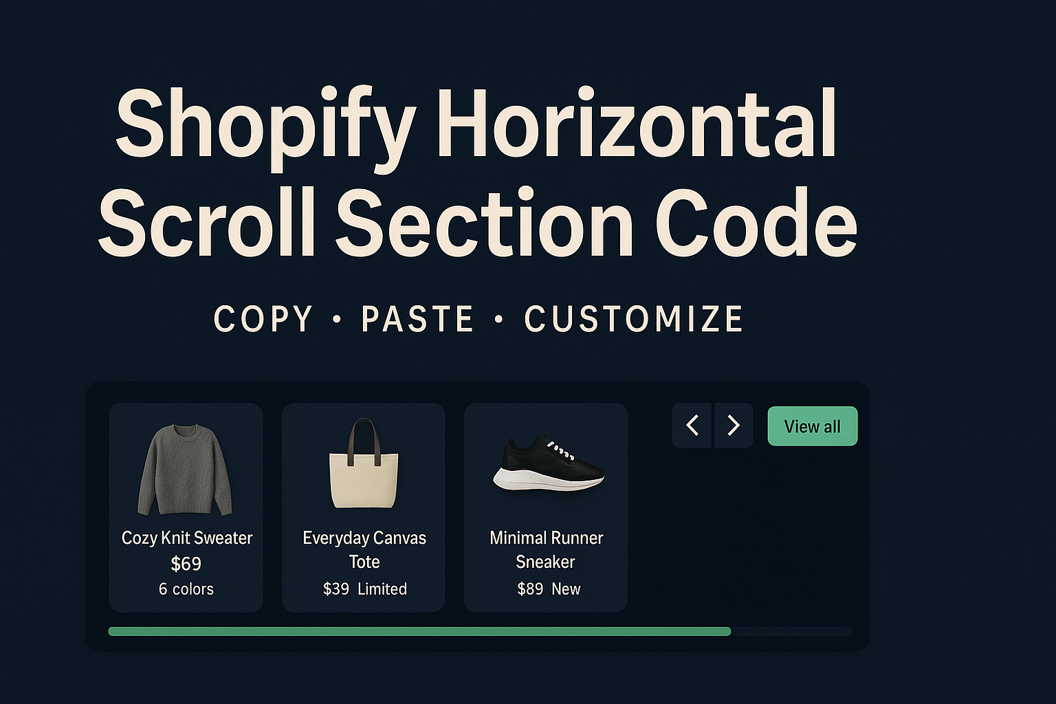 Shopify Horizontal Scroll
